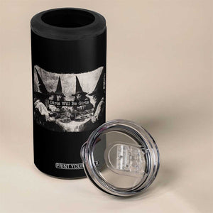 Funny Witch Girls Will Be Girls 4 in 1 Can Cooler Tumbler Feminist Halloween TS11 Print Your Wear