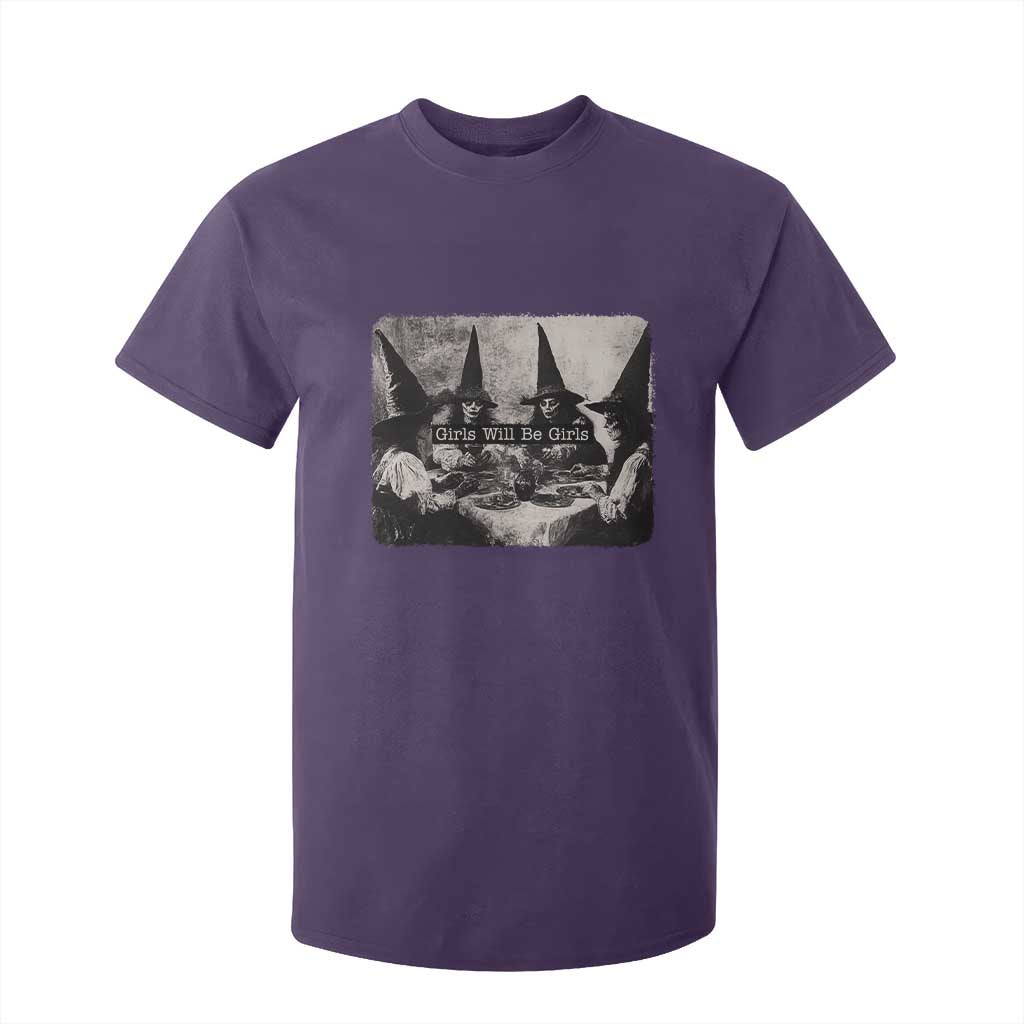 Funny Witch Girls Will Be Girls T Shirt For Kid Feminist Halloween TS11 Purple Print Your Wear