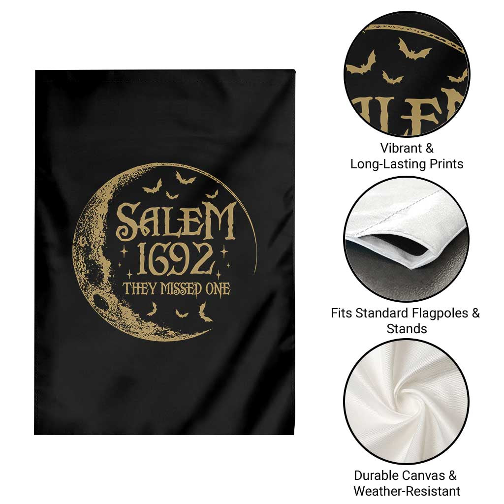 Salem 1692 They Missed One Garden Flag Halloween Feminist Witch Trials TS11 Print Your Wear