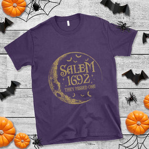 Salem 1692 They Missed One T Shirt Halloween Feminist Witch Trials TS11 Purple Print Your Wear