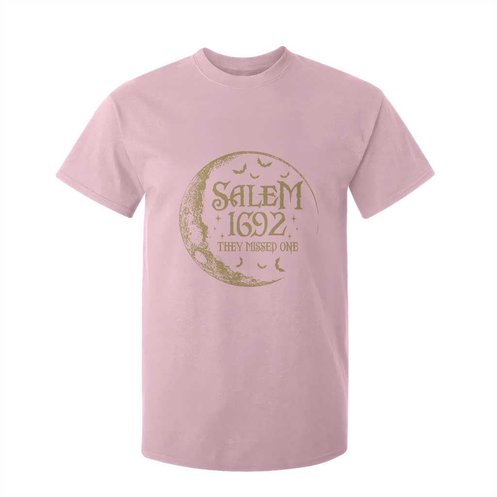 Salem 1692 They Missed One T Shirt For Kid Halloween Feminist Witch Trials TS11 Light Pink Print Your Wear