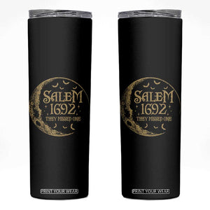 Salem 1692 They Missed One Skinny Tumbler Halloween Feminist Witch Trials TS11 Black Print Your Wear