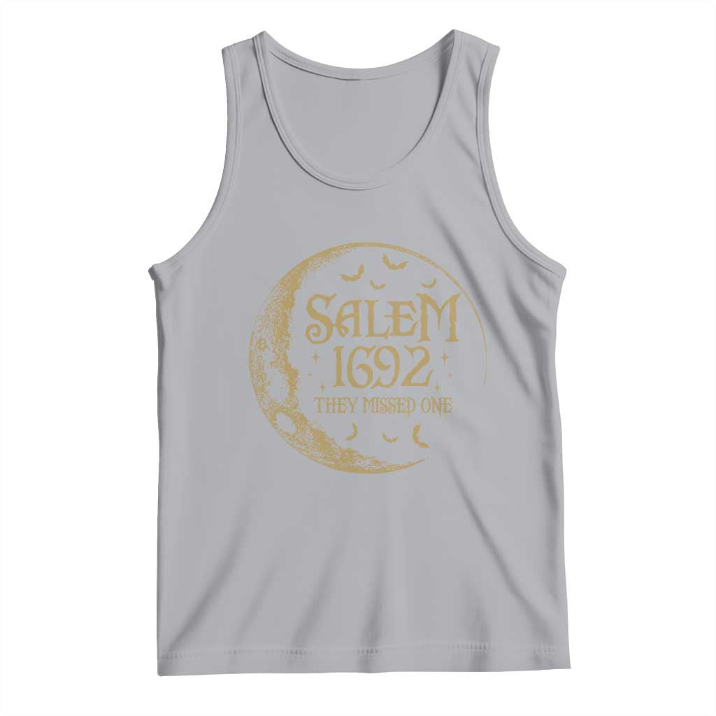 Salem 1692 They Missed One Tank Top Halloween Feminist Witch Trials TS11 Athletic Heather Print Your Wear