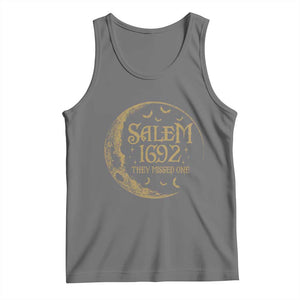 Salem 1692 They Missed One Tank Top Halloween Feminist Witch Trials TS11 Black Heather Print Your Wear