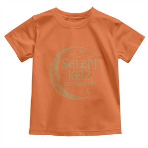 Salem 1692 They Missed One Toddler T Shirt Halloween Feminist Witch Trials TS11 Orange Print Your Wear
