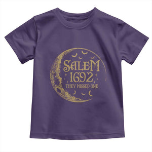 Salem 1692 They Missed One Toddler T Shirt Halloween Feminist Witch Trials TS11 Purple Print Your Wear