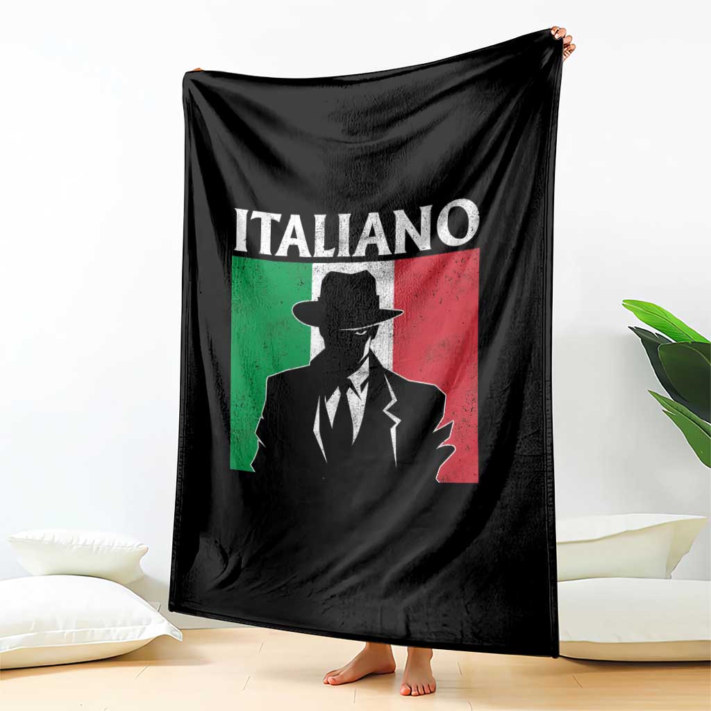Italiano Italian Mafia Sicilian Gangster Italy Flag Throw Blanket TS11 Print Your Wear