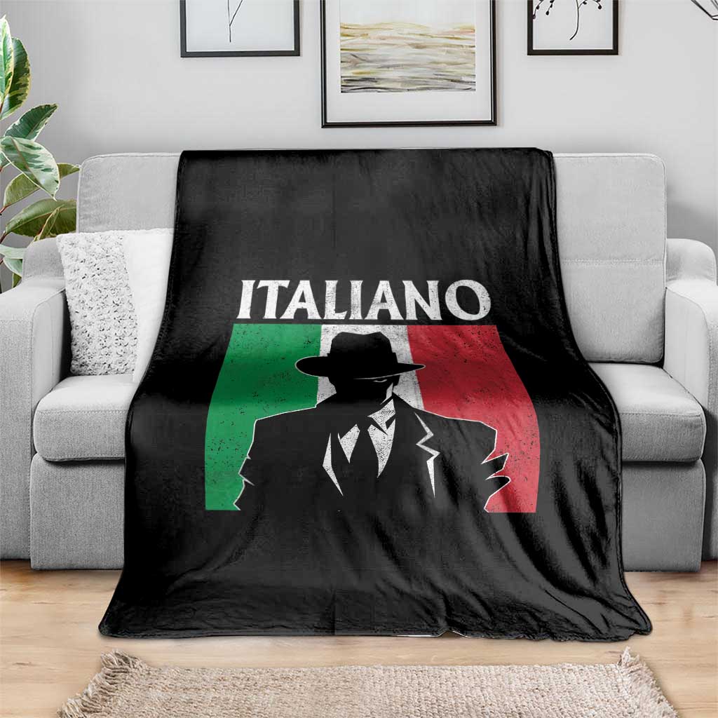 Italiano Italian Mafia Sicilian Gangster Italy Flag Throw Blanket TS11 Print Your Wear