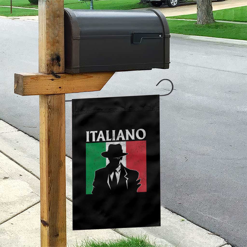 Italiano Italian Mafia Sicilian Gangster Italy Flag Garden Flag TS11 Print Your Wear