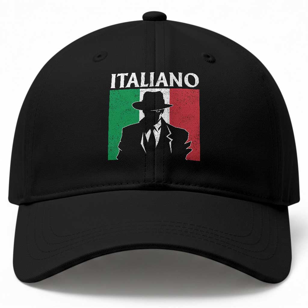 Italiano Italian Mafia Sicilian Gangster Italy Flag Baseball Cap TS11 Print Your Wear