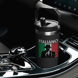 Italiano Italian Mafia Sicilian Gangster Italy Flag Flip Straw Tumbler TS11 Print Your Wear