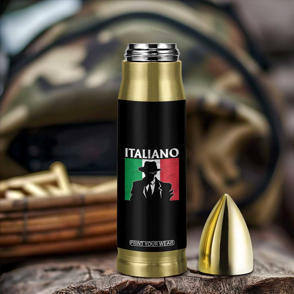 Italiano Italian Mafia Sicilian Gangster Italy Flag Bullet Tumbler TS11 Print Your Wear
