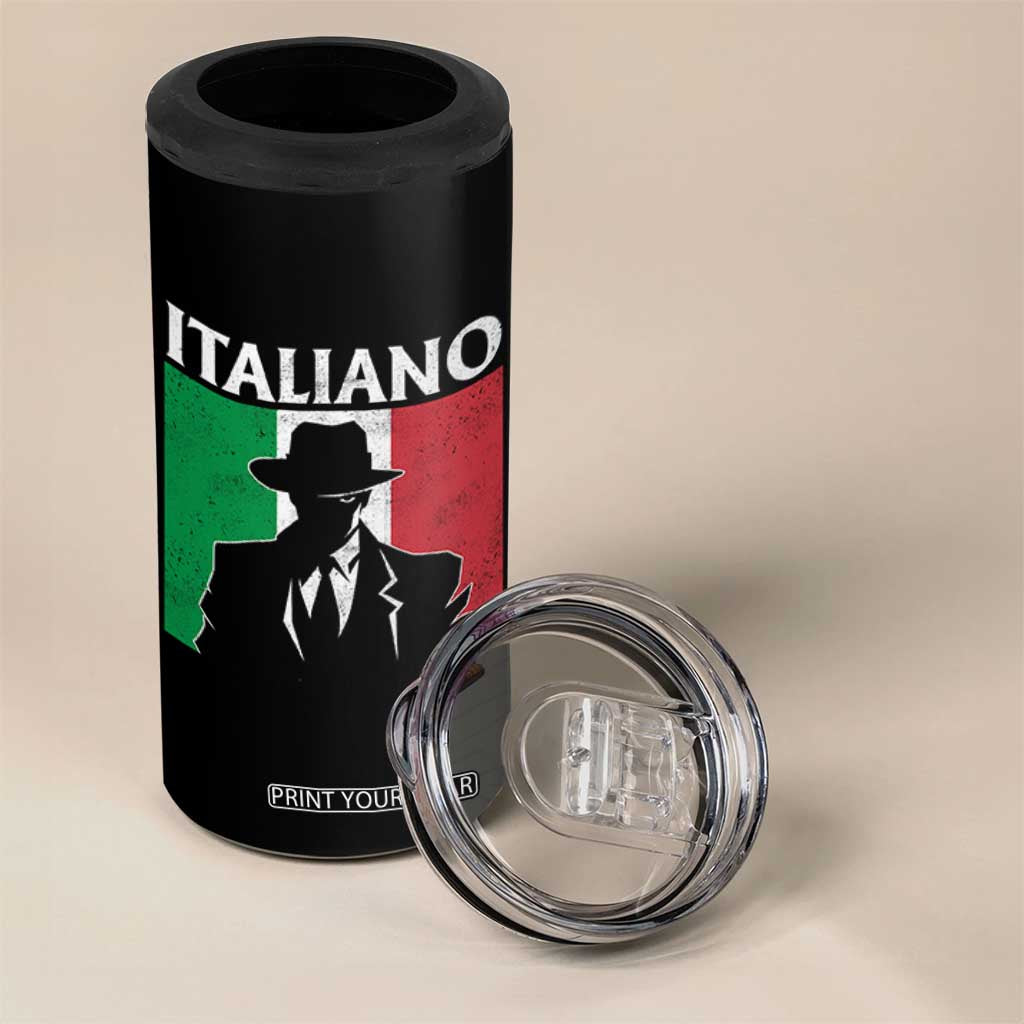 Italiano Italian Mafia Sicilian Gangster Italy Flag 4 in 1 Can Cooler Tumbler TS11 Print Your Wear