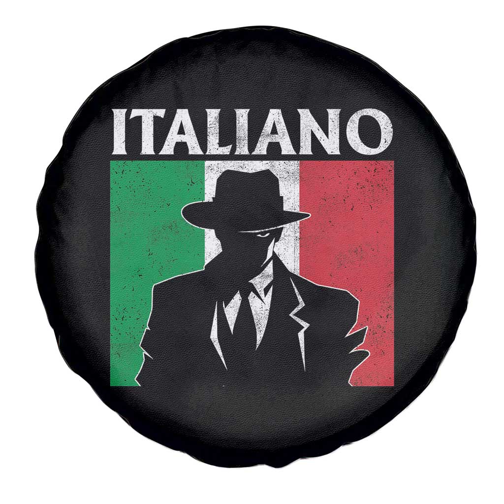 Italiano Italian Mafia Sicilian Gangster Italy Flag Spare Tire Cover TS11 Print Your Wear