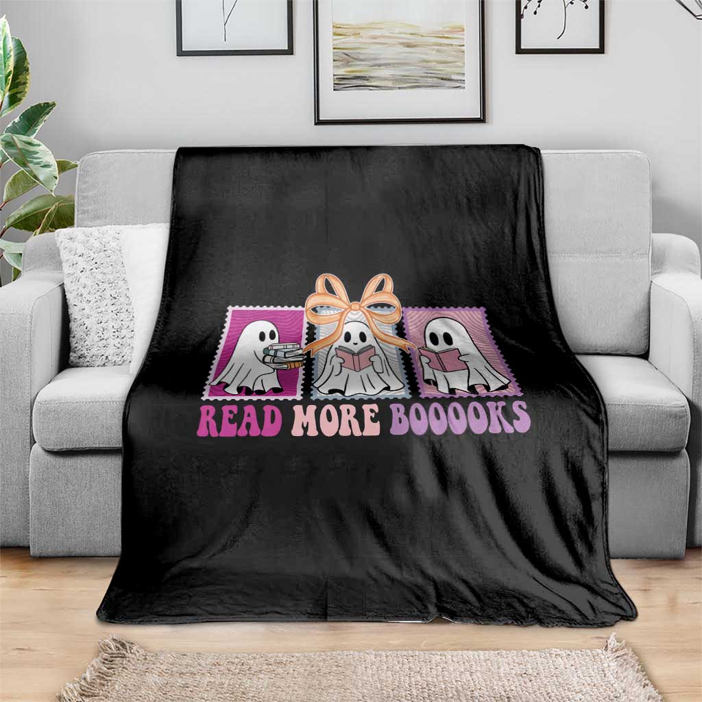 Halloween Teacher Throw Blanket Read More Boooooks Cute Ghost Reading Books TS11 Print Your Wear