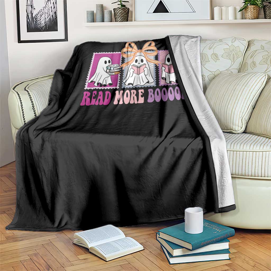 Halloween Teacher Throw Blanket Read More Boooooks Cute Ghost Reading Books TS11 Print Your Wear