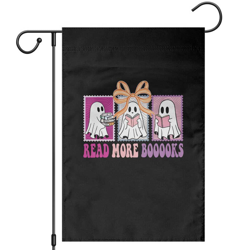 Halloween Teacher Garden Flag Read More Boooooks Cute Ghost Reading Books TS11 Black Print Your Wear