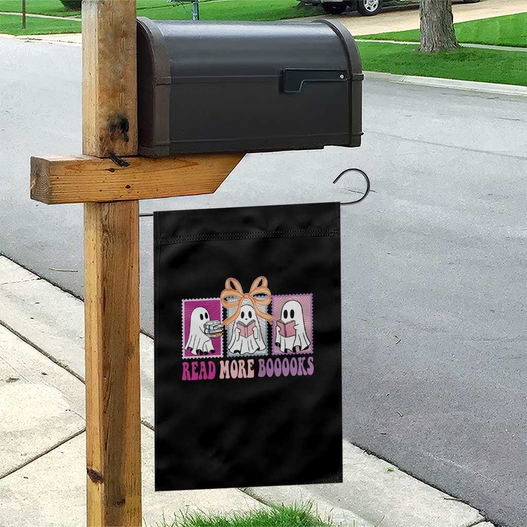 Halloween Teacher Garden Flag Read More Boooooks Cute Ghost Reading Books TS11 Print Your Wear