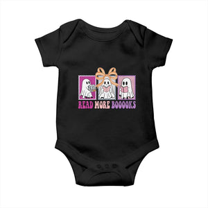 Halloween Teacher Baby Onesie Read More Boooooks Cute Ghost Reading Books TS11 Black Print Your Wear