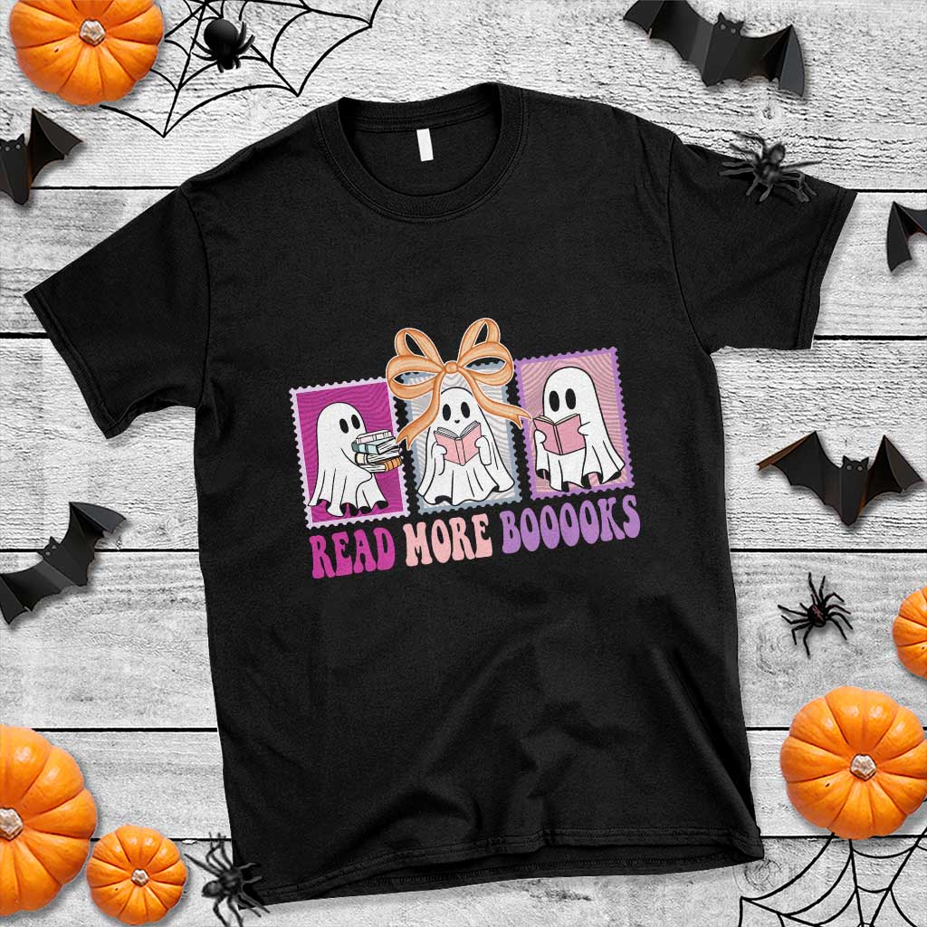 Halloween Teacher T Shirt Read More Boooooks Cute Ghost Reading Books TS11 Black Print Your Wear