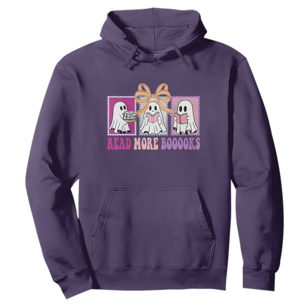 Halloween Teacher Hoodie Read More Boooooks Cute Ghost Reading Books TS11 Purple Print Your Wear