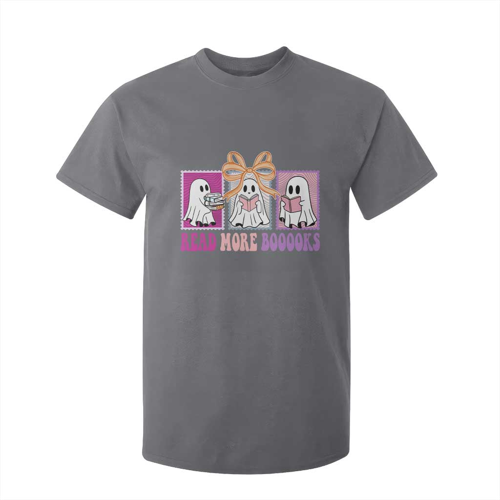 Halloween Teacher T Shirt For Kid Read More Boooooks Cute Ghost Reading Books TS11 Charcoal Print Your Wear