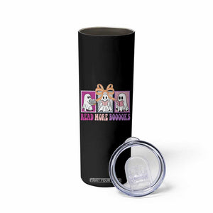 Halloween Teacher Skinny Tumbler Read More Boooooks Cute Ghost Reading Books TS11 Print Your Wear