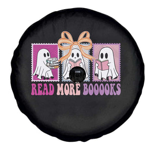 Halloween Teacher Spare Tire Cover Read More Boooooks Cute Ghost Reading Books TS11 Print Your Wear