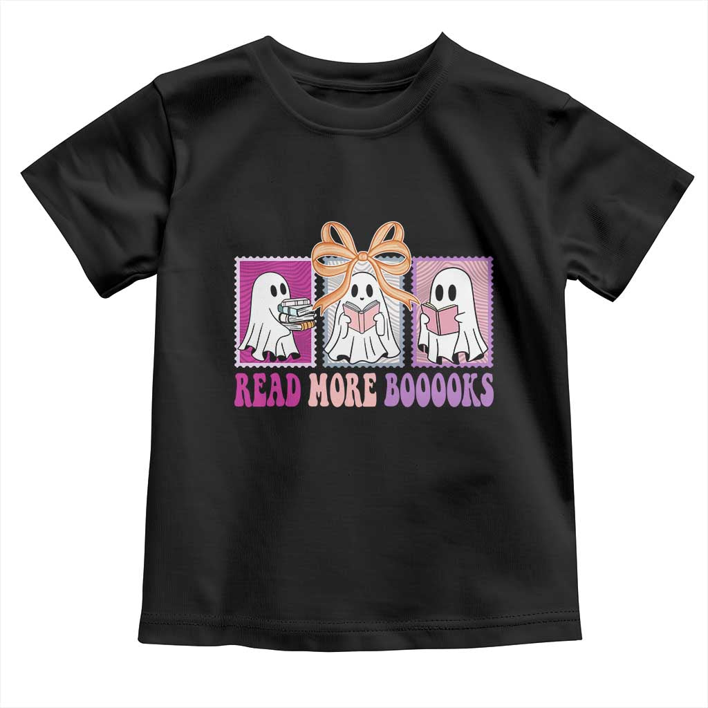 Halloween Teacher Toddler T Shirt Read More Boooooks Cute Ghost Reading Books TS11 Black Print Your Wear