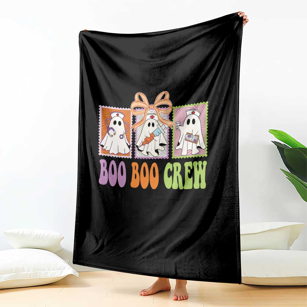 Halloween Nurse Throw Blanket Boo Boo Crew Cute Spooky Ghost TS11 Print Your Wear