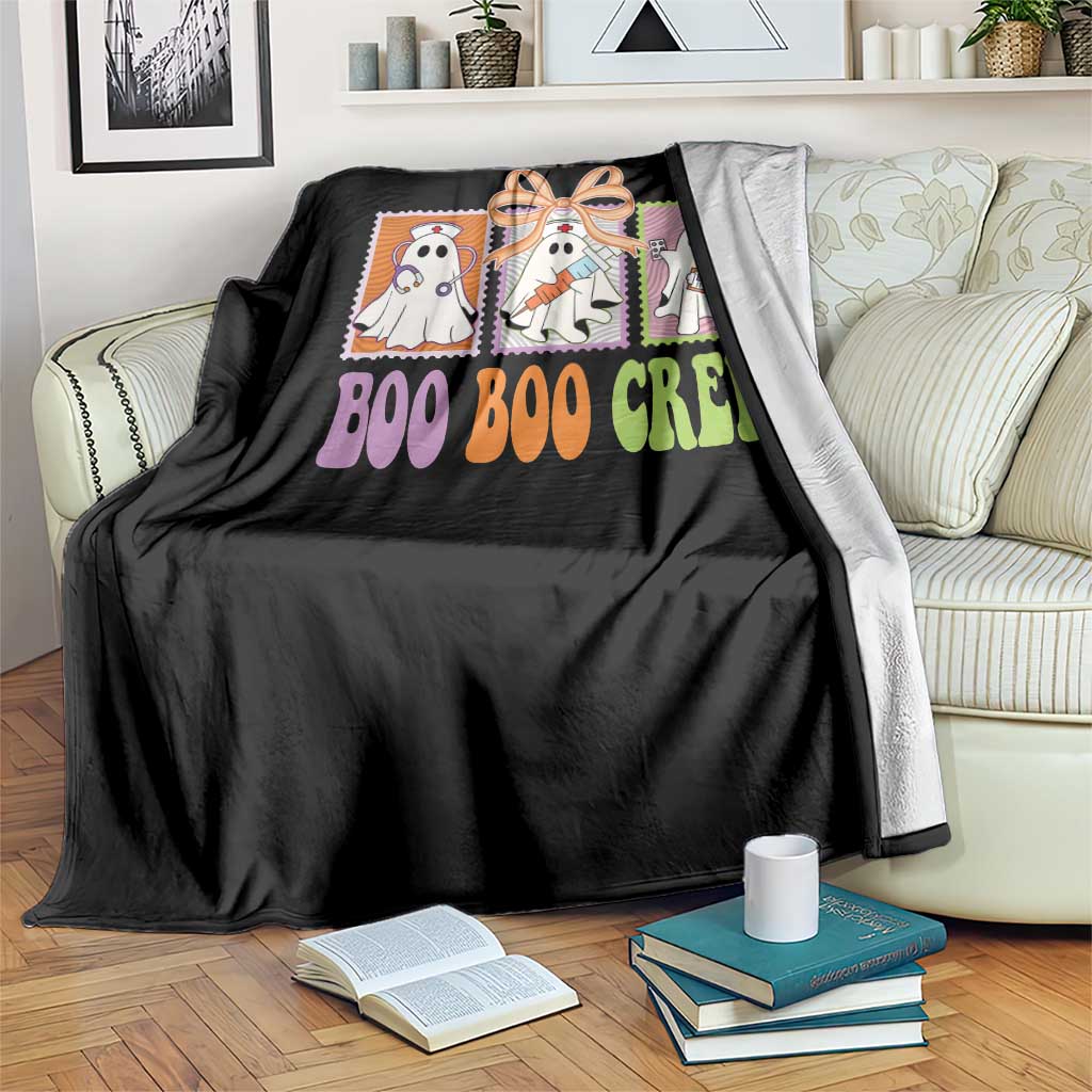 Halloween Nurse Throw Blanket Boo Boo Crew Cute Spooky Ghost TS11 Print Your Wear