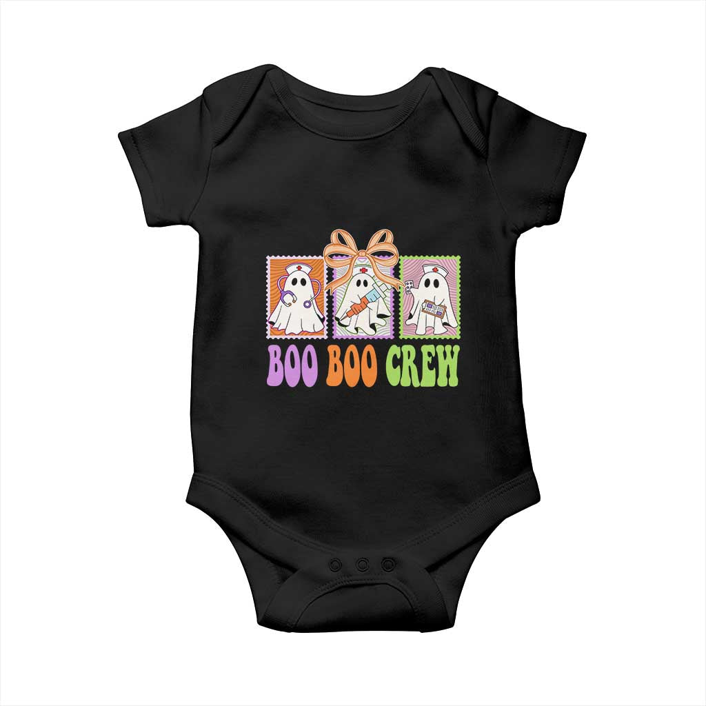 Halloween Nurse Baby Onesie Boo Boo Crew Cute Spooky Ghost TS11 Black Print Your Wear