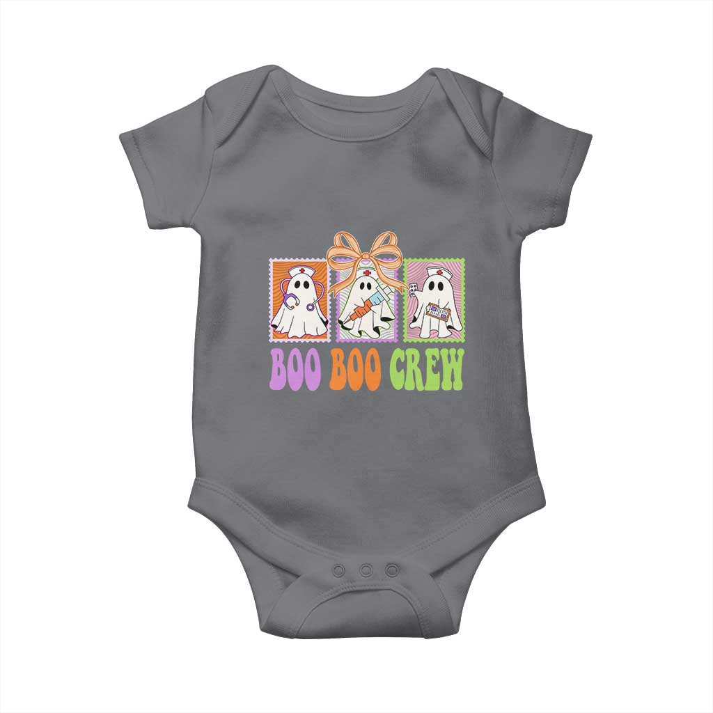 Halloween Nurse Baby Onesie Boo Boo Crew Cute Spooky Ghost TS11 Charcoal Print Your Wear