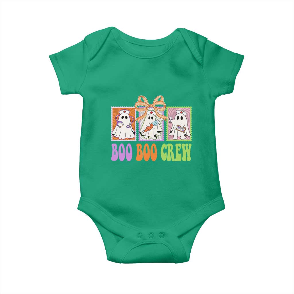 Halloween Nurse Baby Onesie Boo Boo Crew Cute Spooky Ghost TS11 Irish Green Print Your Wear