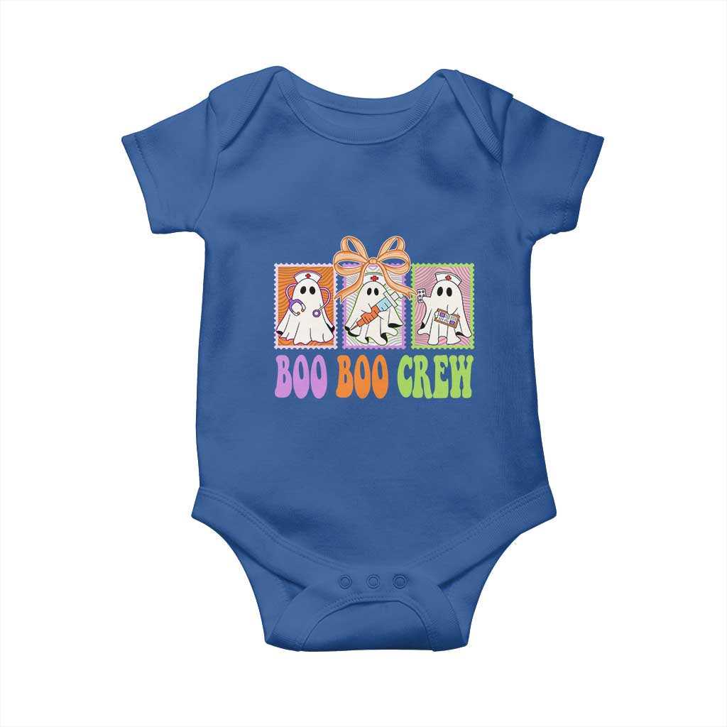 Halloween Nurse Baby Onesie Boo Boo Crew Cute Spooky Ghost TS11 Royal Blue Print Your Wear