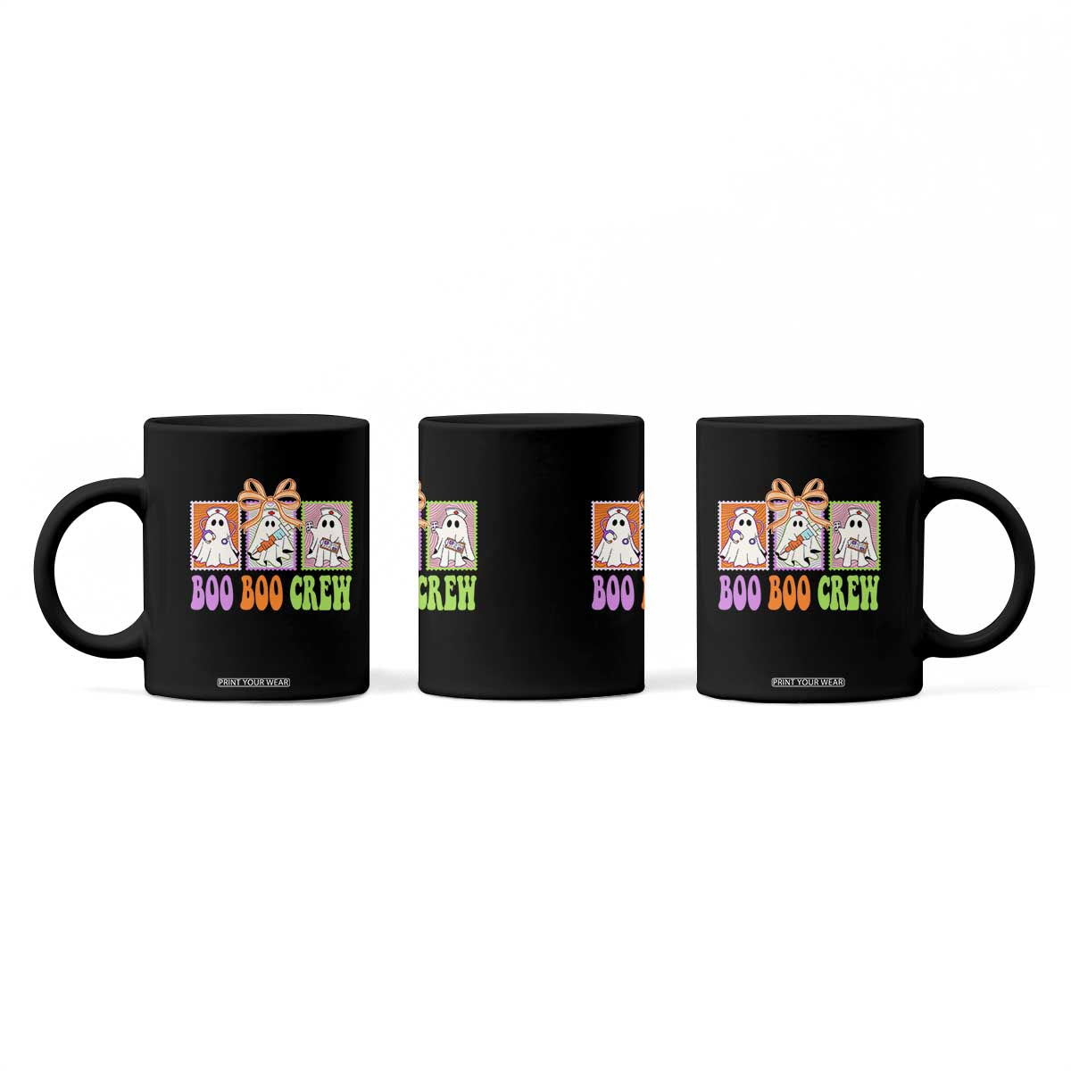 Halloween Nurse Coffee Mug Boo Boo Crew Cute Spooky Ghost TS11 Print Your Wear