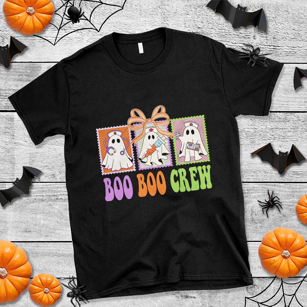 Halloween Nurse T Shirt Boo Boo Crew Cute Spooky Ghost TS11 Black Print Your Wear