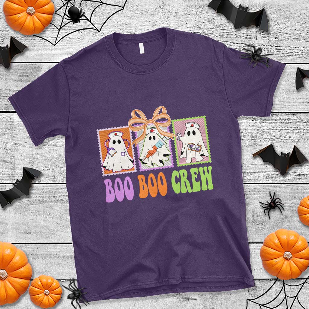Halloween Nurse T Shirt Boo Boo Crew Cute Spooky Ghost TS11 Purple Print Your Wear