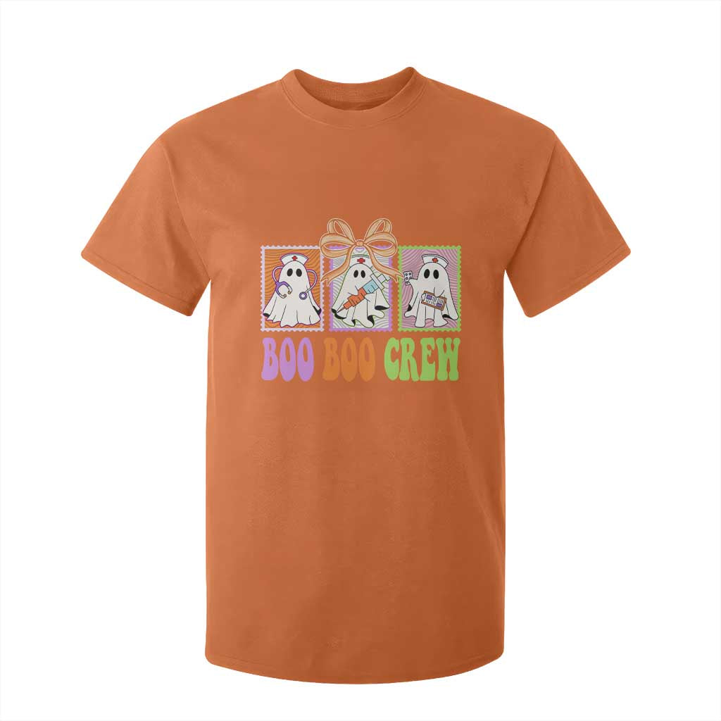 Halloween Nurse T Shirt For Kid Boo Boo Crew Cute Spooky Ghost TS11 Orange Print Your Wear