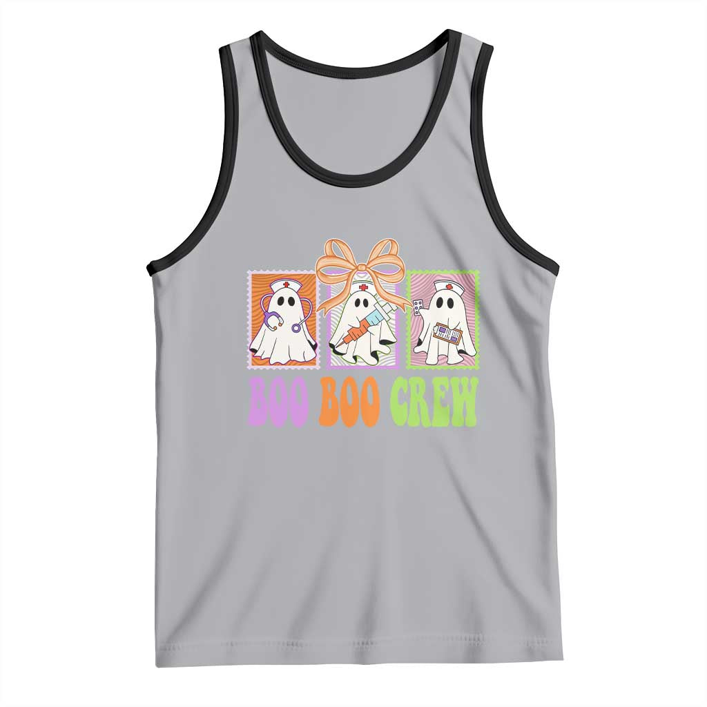 Halloween Nurse Tank Top Boo Boo Crew Cute Spooky Ghost TS11 Athletic Heather Black Print Your Wear