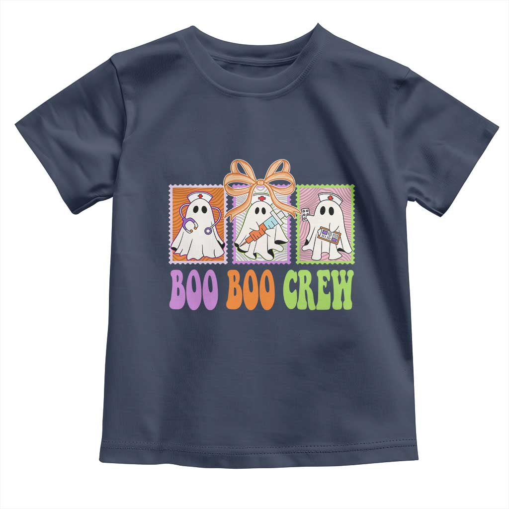 Halloween Nurse Toddler T Shirt Boo Boo Crew Cute Spooky Ghost TS11 Navy Print Your Wear
