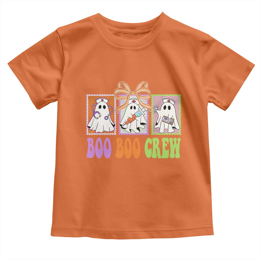 Halloween Nurse Toddler T Shirt Boo Boo Crew Cute Spooky Ghost TS11 Orange Print Your Wear