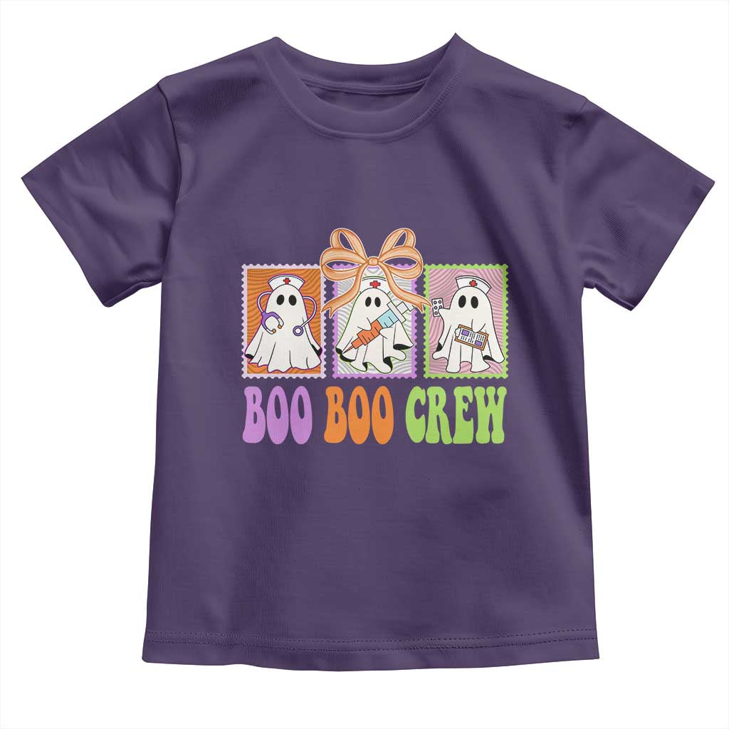 Halloween Nurse Toddler T Shirt Boo Boo Crew Cute Spooky Ghost TS11 Purple Print Your Wear