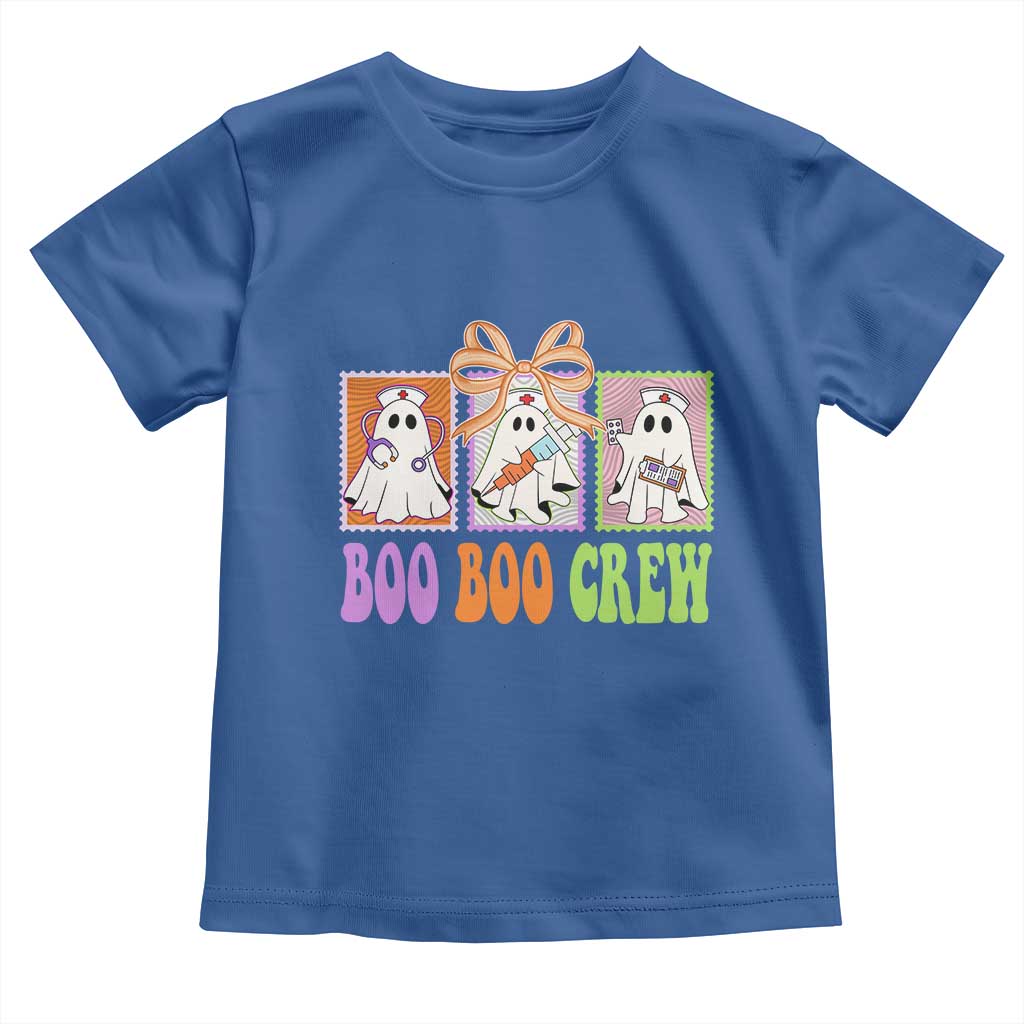 Halloween Nurse Toddler T Shirt Boo Boo Crew Cute Spooky Ghost TS11 Royal Blue Print Your Wear