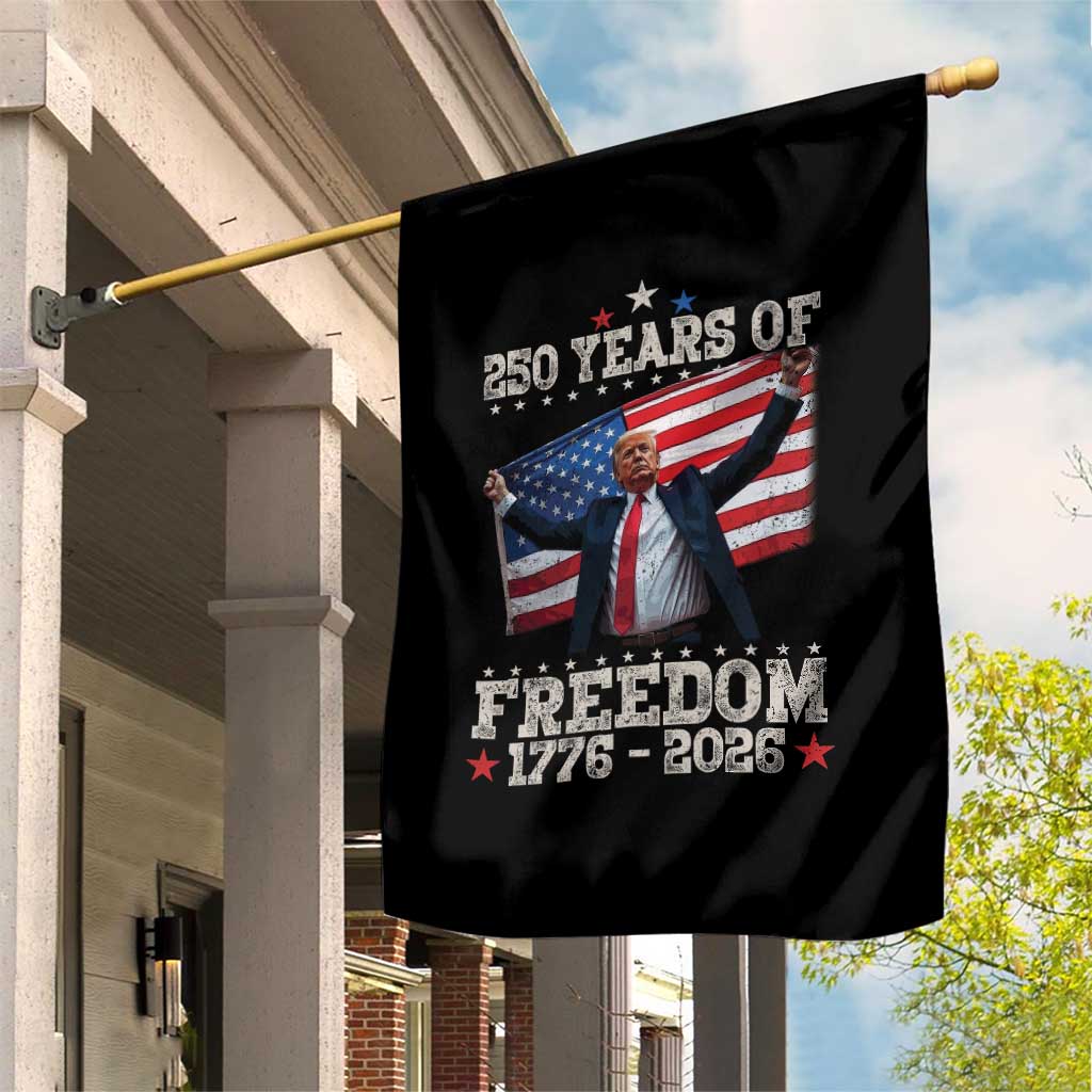 Trump 250th Anniversary Garden Flag 250 Years Of Freedom Vintage USA Flag TS11 Print Your Wear