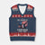 Trump 250th Anniversary V-Neck Knit Sweater Vest 250 Years Of Freedom Vintage USA Flag TS11 Navy Red Print Your Wear