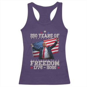 Trump 250th Anniversary Racerback Tank Top 250 Years Of Freedom Vintage USA Flag TS11 Purple Print Your Wear