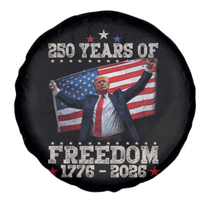Trump 250th Anniversary Spare Tire Cover 250 Years Of Freedom Vintage USA Flag TS11 Print Your Wear