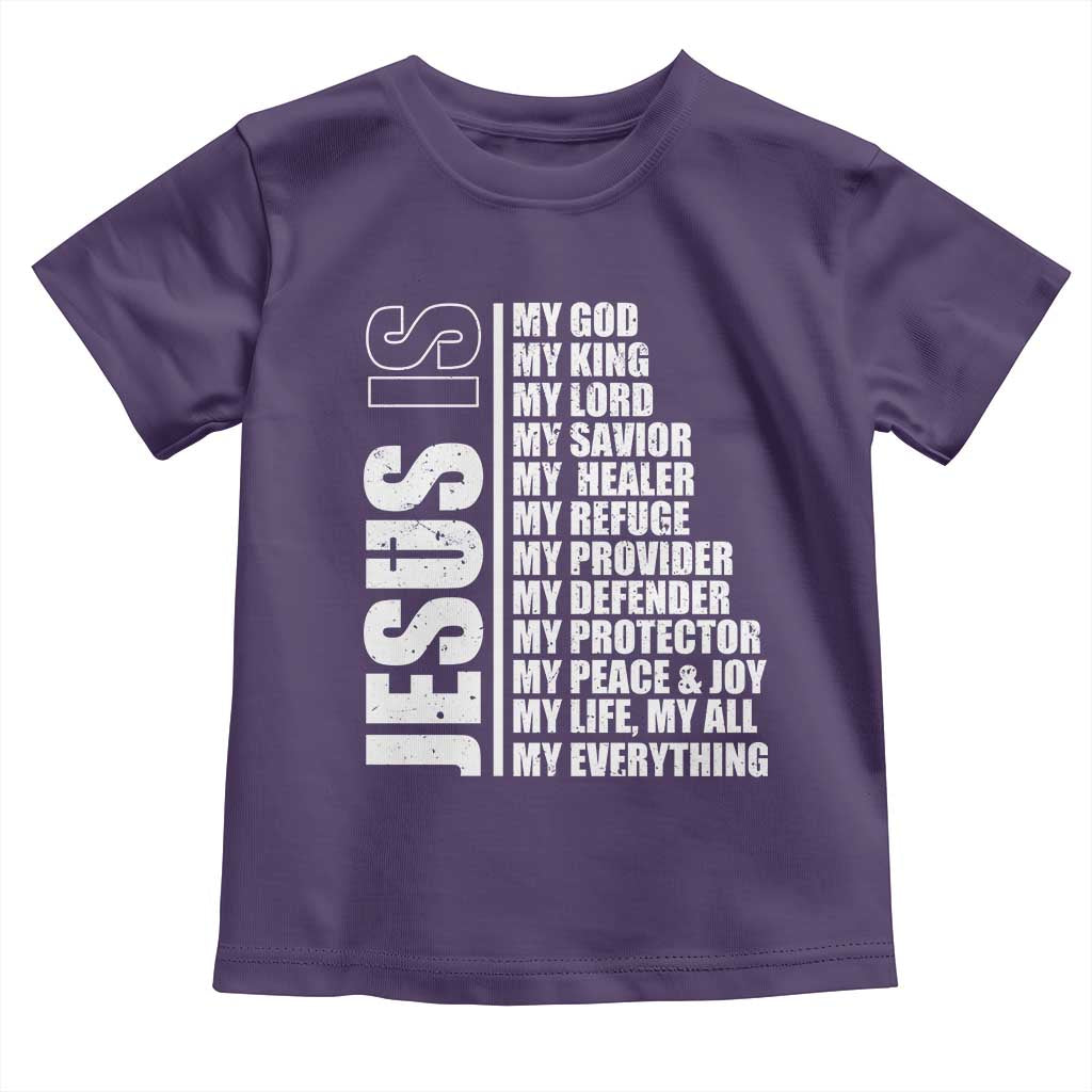Jesus Is My Everything My God My Lord And Savior Christian Toddler T Shirt TS11 Purple Print Your Wear
