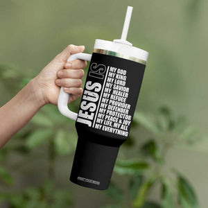 Jesus Is My Everything My God My Lord And Savior Christian Tumbler With Handle TS11 Print Your Wear